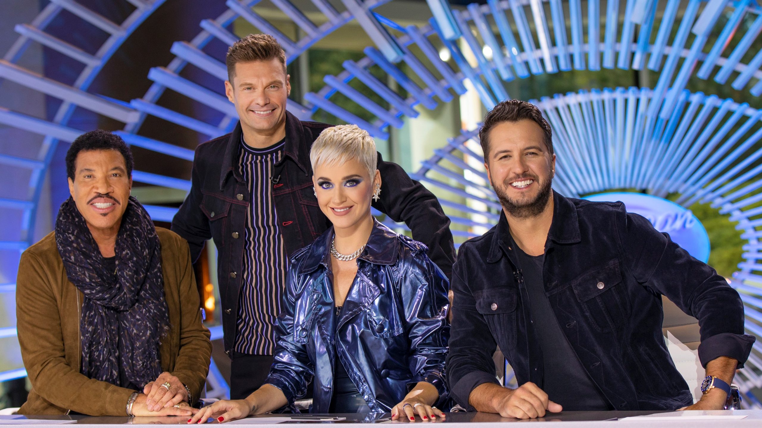 AMERICAN IDOL - Music industry legends and all-star judges Luke Bryan, Katy Perry and Lionel Richie, along with Emmy(r) winning producer and host Ryan Seacrest were on hand when Walt Disney Television via Getty Images's "American Idol" continued its search for the next singing sensation as auditions continued this week in Coeur d'Alene, ID. "American Idol" is returning to The Walt Disney Television via Getty Images Television Network for the 2018-2019 season, after first making its return to airwaves as the No. 1 reality show launch for its inaugural season on the network during the 2017-2018 season. (Josh Vertucci/Walt Disney Television via Getty Images)
LIONEL RICHIE, RYAN SEACREST, KATY PERRY, LUKE BRYAN
